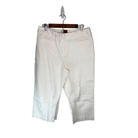 212 Collection chinos pants slacks women's 14 the Natural Fit cropped comfy - Picture 1 of 12